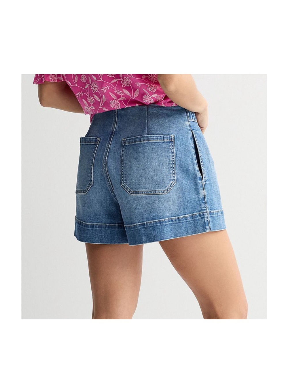 NWT Women's Draper James High Rise Trouser Shorts Size 14 - Picture 3 of 9
